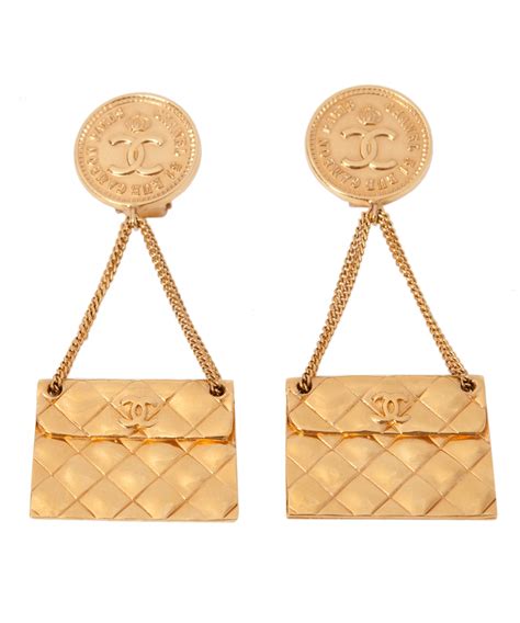 chanel handbag earrings|chanel earrings website.